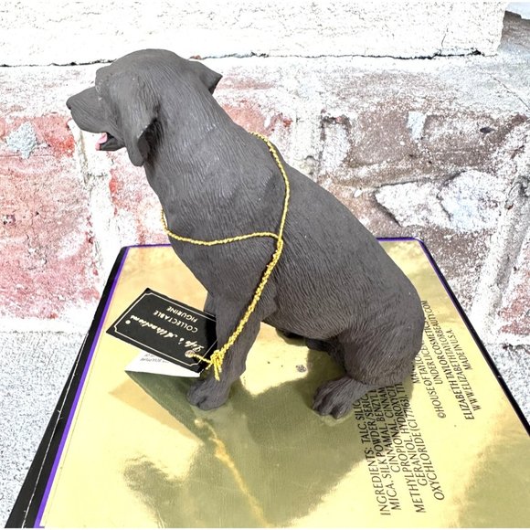 NWT Vintage Chocolate Lab Sculpture Sandicast Life's Attractions Labrador Dogs - Picture 5 of 12